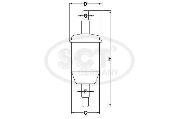 SCT GERMANY Degvielas filtrs ST 331